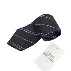 Lanvin（ランバン) ネイビー パターン ネクタイ