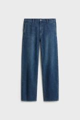 ポーターリー ワンウォッシュド ストレート デニム 2 ダークブルー / デニム