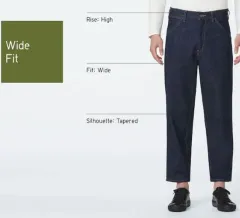 UNIQLO(ユニクロ) u ／ ワイドテーパー ジーンズ 2 種 29