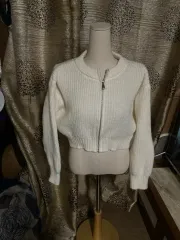 クロップドニットカーディガン