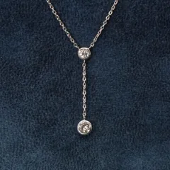 ヴァンドーム青山 Y字 ダイヤモンド ネックレス 2P/24-4033