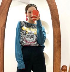 GENE HEAVENS フリンジリメイクライクスウェット GENE HEAVENS（ジーンヘブンズ）の「(GENE HEAVENS)リメイクライク