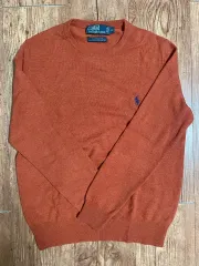 ポロ オレンジ ニット