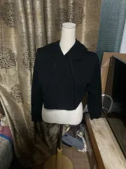 クロップド 裏起毛パーカー