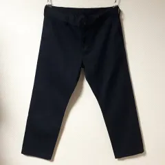 35 /ユニクロ 裏起毛 ネイビー パンツ/ ー 557