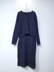 コス ルーズフィット Vネック バンディング ニット セットアップ