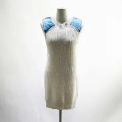 DIESEL(ディーゼル) 女性用ロングニットベスト ベージュ 90 ジンの感覚