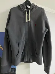 ポロ フード付き ジップアップパーカー