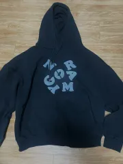 英語 刺繡 裏起毛 フード付きTシャツ