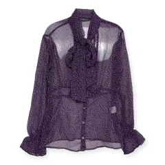 デッドストック HYSTERIC GLAMOUR(ヒステリックグラマー) レオパード シースルー シャツ