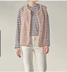 FREE ウール ベスト -ホワイト (カラー) 写真 あります)