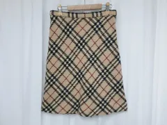 BURBERRY(バーバリー ) ロンドン チェック ウール 100 % スカート ( US6 )