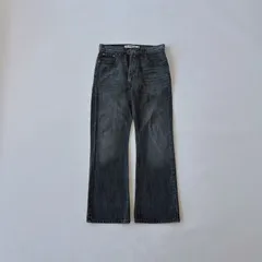 00s リーバイス 527 ローブーツカット Y2K 先染めフェードブラック W30
