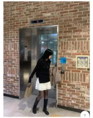 スラウン コーディネートセット ボートネック、イムニット ウールスカートパンツスカート