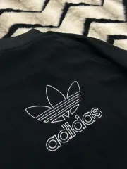 L アディダス オリジナル フリース ハーフ ジップアップ / ブラック