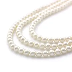 【新品】 ［Barzaz(バルザス)］ パールネックレス 小粒 レディース ロング 樹脂パール 120cm 0