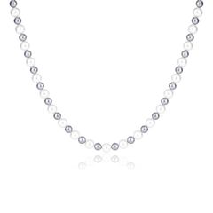 【新品】 [Mesaro] パール ネックレス レディース メンズ クオリティ ダークグレー 貝パールネックレス シンプル 男女兼用 冠婚葬祭 真珠 黒真珠 アクセサリー 誕生日 贈り物 0