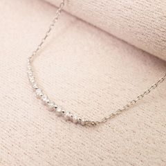 スペシャルプライス✨K18WG カットボール スライドネックレス 45cm 