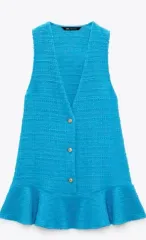 (パッケージ付き) ZARA(ザラ) フリル ストラクチャー ブルゾン スカート