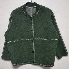 オーバーサイズ ニットジャケット フリーサイズ 55 ー 66 サイズ