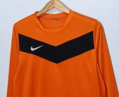 実寸 S ) NIKE 機能性 オレンジ 長袖Tシャツ