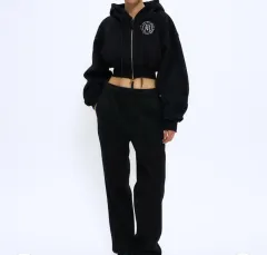 PARTIMENTO(パルティメント) クロップド フーディー セットアップ ズボン s