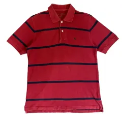 EDDIE BAUER(エディー・バウアー) ストライプ pk ピケ 半袖 Tシャツ S