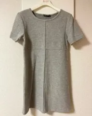 新品 ZARA(ザラ) 半袖 ニット ワンピース s