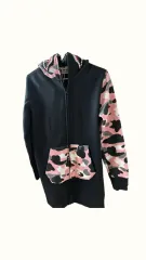 (デッドストック) A BATHING APE カモフラ シャーク 半々 ピンク ジップアップ