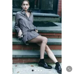 新品 ZARA(ザラ) ベルト ミニ ワンピース