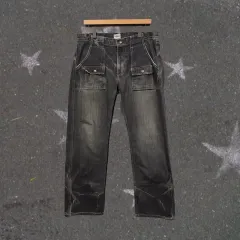 サイズ33 ヴィンテージ ポケット カーゴ デニム ジーン アメカジ