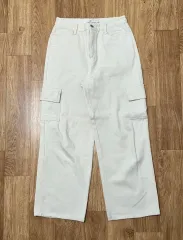 M アイボリー カーゴ パンツ ズボン 出品