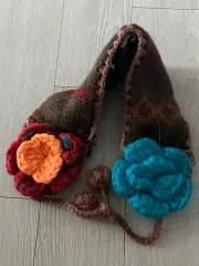 ヴィンテージ 編み イヤーマフラー