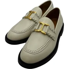 クロエ Chloe FLATS レザーローファー クリーム レザー レディース ローファーのサムネイル