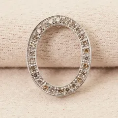 プラチナ ダイヤ 0.20ct オーバル サークル トップ/25-786S