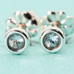 ◇☆美品☆【ティファニー】バイザヤード アクアマリン ピアス 2542 