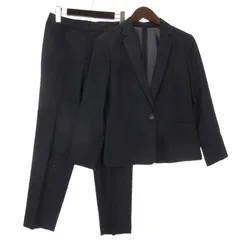 ホワイトジョーラ スーツ セットアップ シングル ジャケット パンツ チェック ネイビー 9R ■GY99