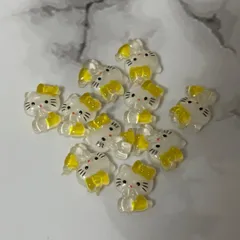 ネイルパーツ/サンリオ/キティ/イエロー/10個セット④