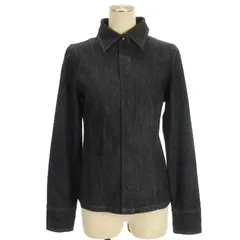 アンタイトル UNTITLED デニムジャケット 比翼ボタン コットン混 インディゴ  2