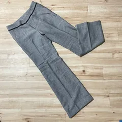 【新品未使用品】courreges クレージュ サイズ38 シルク パンツ ズボン グレー 裏地付き Y