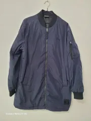 メンズ PUMA 季節の変わり目 ブルゾン ダウンジャケット (ネイビー 100)