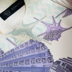VERSACE ヴァルサーチ 春夏コレクション シーシェルプリント ドレス サイズ38 マルチカラー ワンピースのサムネイル