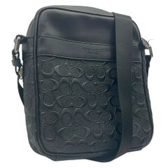 COACH コーチ ショルダーバッグ ポーチ メンズ F11741 シグネチャー クロスグレイン レザー チャールズ フライト バッグ