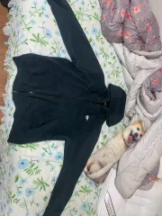 Nike(ナイキ） フード付き ジップアップパーカー 100 ネイビー