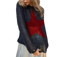 ギャル Y2K パンク ヴィンテージ ロックシーク シースルー レディースニット