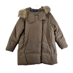 F8440 プラスティック アイランド レディース Lサイズ ダウン アウター / ダック