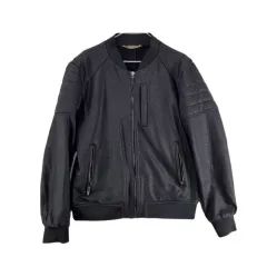 E3403 ZARA MAN 男性 XL ブルゾン 裏起毛 ジャケット/ダーク