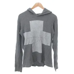 トミーヒルフィガー TOMMY HILFIGER ワッフルプリントパーカー M グレー /IU