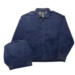 ポロ ラルフローレン ネイビー 裏地CHECK ブルゾン ジャケット XL