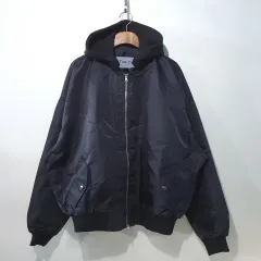SS新作) 無地 オーバーサイズ MA-1ジャケット 3color (フード脱着)